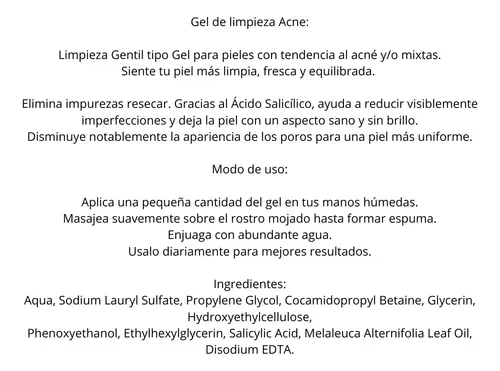 Veganis Gel Acne Limpieza Gentil 150 Ml S/tacc Cruelty Free