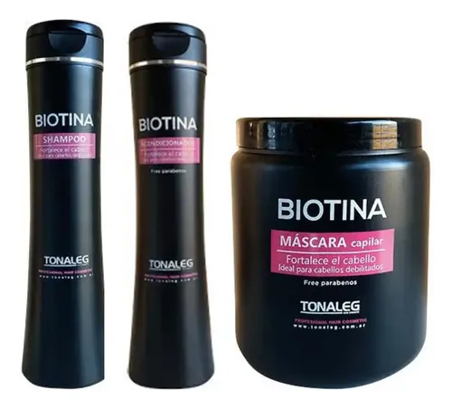 Shampoo Acondicionador Mascara Crema Peinar Biotina Tonaleg