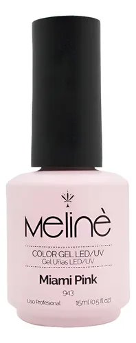 Meline Esmalte Semipermanente Gel Led/uv 943 Miami Pink