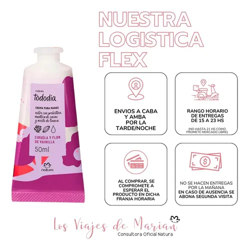 Crema Manos Ciruela Y Flor De Vainilla Tododia Natura- Lvdm