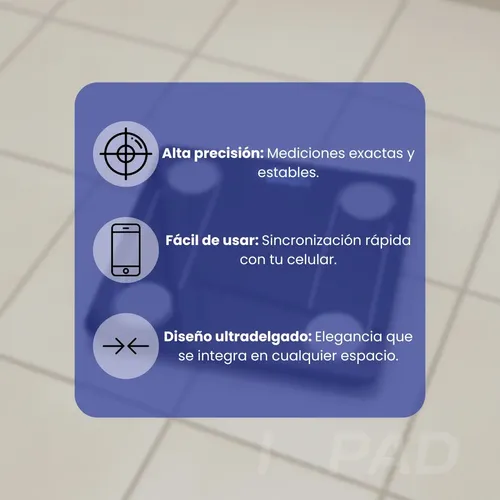 Balanza Personal Bioimpedancia Bluetooth 180kg Inteligente