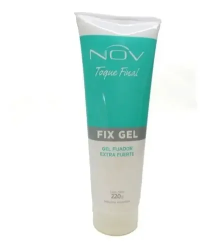Gel Fijador Extra Fuerte Nov Fix Gel Peluqueria X 220 Grs