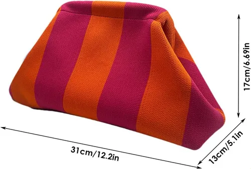 Bolsa De Maquillaje Portatil A Rayas,bolsa De Viaje//2026