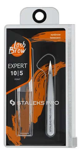 Pinzas Para Cejas Staleks Pro Expert 10 Puntas Finas
