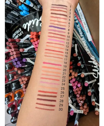 Lápiz Delineador De Labios Gel She Makeup 30 Tonos