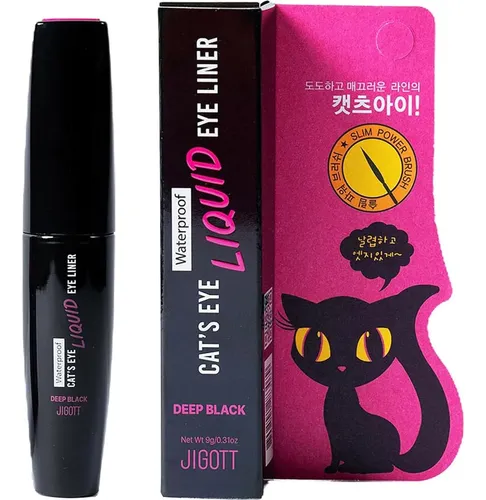 Delineador Líquido Waterproof Jigott Cats Eye 9g
