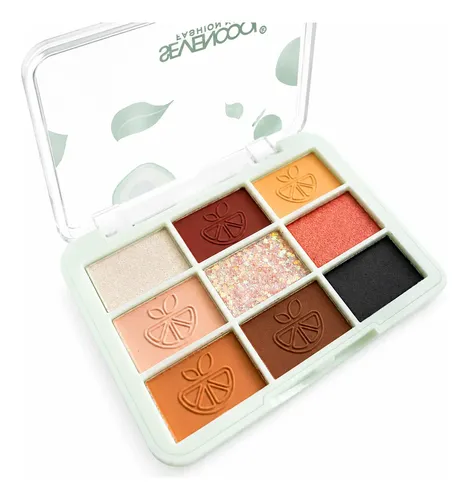 Paleta De Sombras Seven Cool 9 Tonos Mate Y Glitter