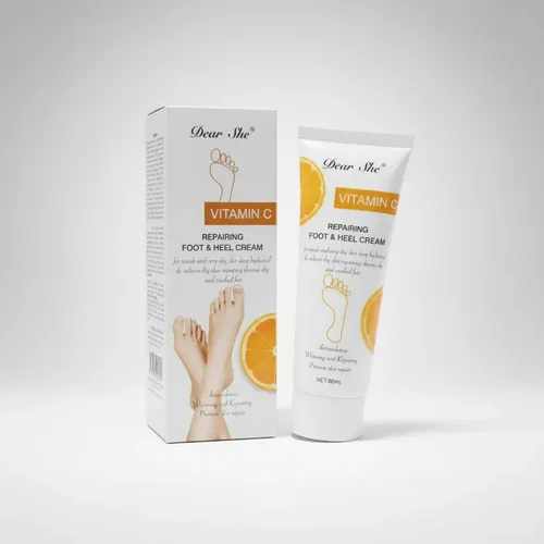 Crema Hidratante Reparadora Pies Talón Vitamina C 80ml Fragancia Naranja