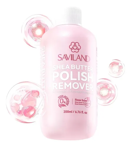 Removedor Sin Acetona Saviland 200 Ml Para Uñas, Uñas