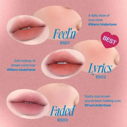 Fwee K-beauty Pudding Pot Tinta Labial/rubor Tono Rs02lyrics