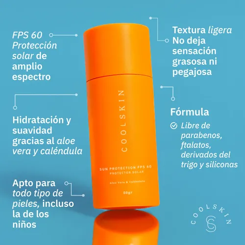 Protector Solar Facial Coolskin Pfs60  Uvb/uva