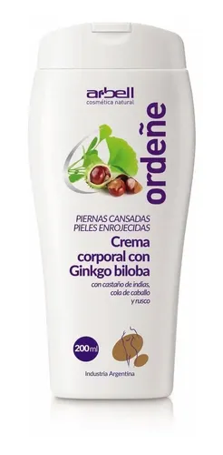 Crema Para Piernas Cansadas Enrojecidas Ginkgo Biloba