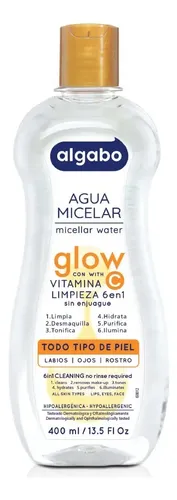 Agua Micelar Glow 400ml Algabo