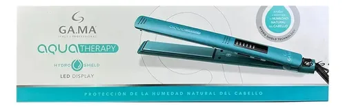 Alisadora Gama Elegance Led Aqua Therapy Control Temperatura Color Verde Turquesa