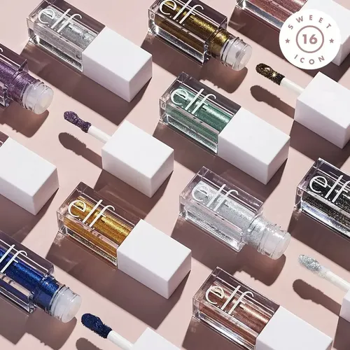 Elf Liquid Glitter Eyeshadow Sombra Glitter 24k Gold