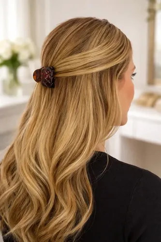 Broche Pelo Mediano Ganchos Clip Carey Frances Carey