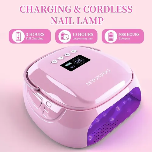 Lámpara Uv Led 126w Astonfog Púrpura, Secador De Uñas