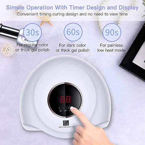 Lámpara De Uñas Led Uv De 72 W, Luz Uv Más Rápida