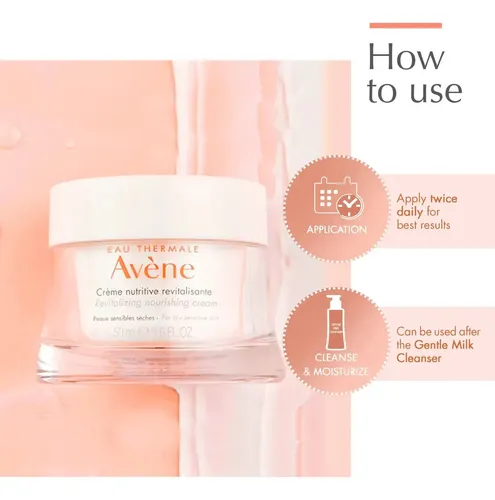 Crema Nutritiva Revitalizante Avène, Hidratante Facial 50ml