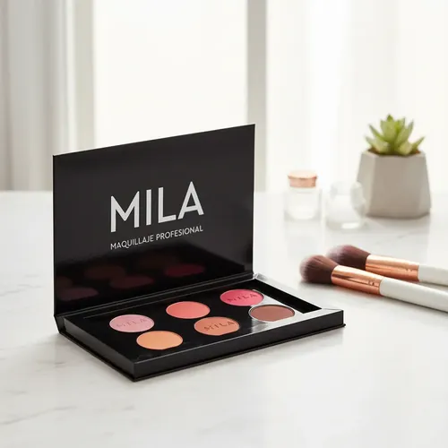Paleta De Sombras Y Rubores Neutro Maquillaje Mila Pro