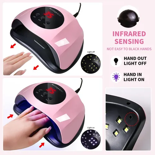 Lámpara De Manicura Con Secador De Uñas Uv De 24 Led Para Us