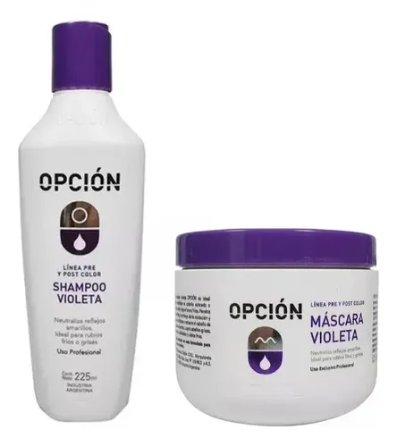 Combo Opción Shampoo + Mascara Matizador Violeta Rubios