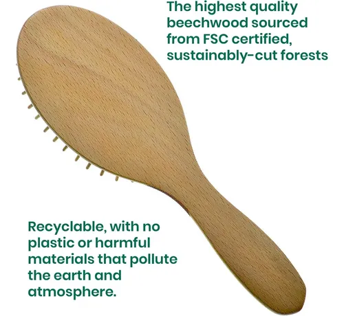 Giorgio Cepillo Grande Ecológico De Cerdas De Madera