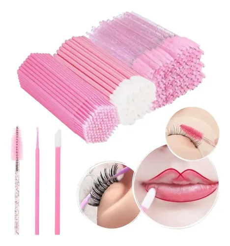Kit Cepillos+microhisopos+aplicadores Pestañas Y Cejas 50c/u