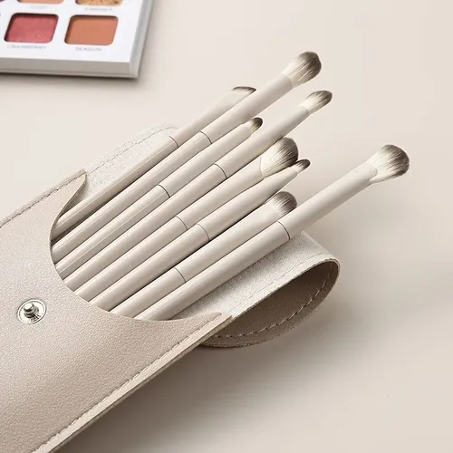 Set De 10 Brochas Para Sombras De Ojos De Primera Calidad