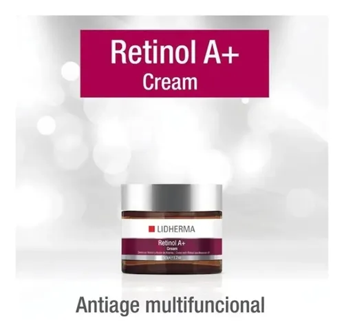 Crema Retinol A+ 50 Ml Lidherma 30+ Renovador Facial