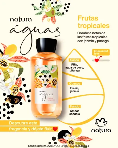 Natura Aguas Frutas Tropicales Eau De Toilette 150ml Mujer