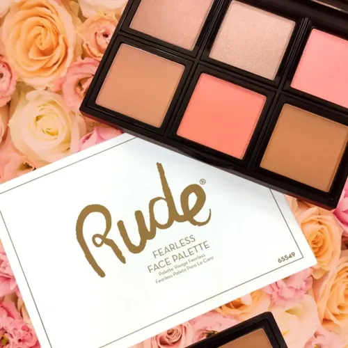 Kit 7 Brochas Morphe Y Paleta Para El Rostro Rude Cosmetics