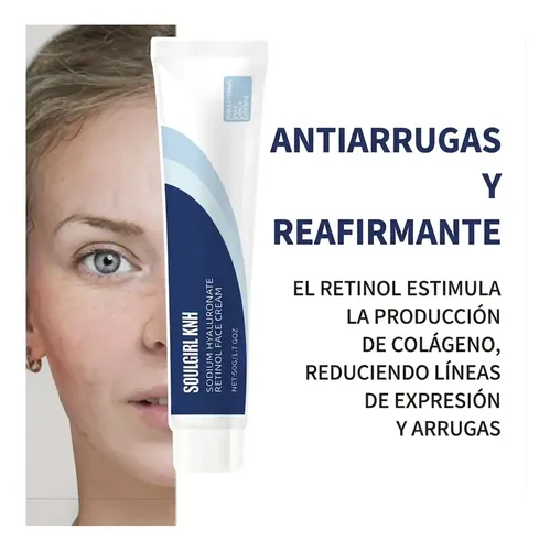 Crema Facial Piel Suave Firme Hialurónico Retinol 30g