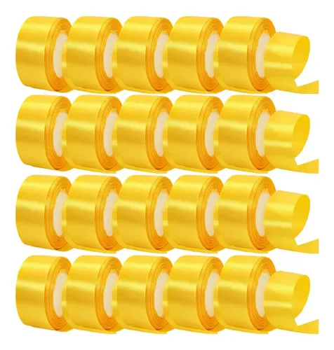 20 Rollos De Listón Decorativo De 4 Cm De Ancho, Largo 45 Uj