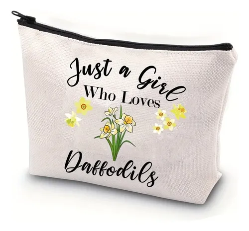 Bolsa De Maquillaje De Lona Para Amantes De Los Narcisos, Re Bb600