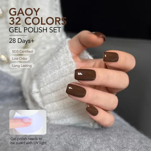 Set De Esmalte En Gel Gaoy 32 Colores 36 Piezas
