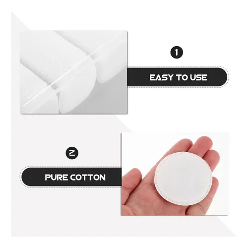 1 Caja De Removedor De Maquillaje Desechable Redondo De Algo