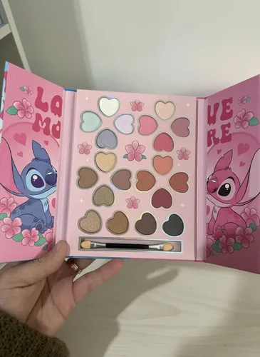 Paleta Imantada Sombras Stitch Y Angel Love Cute Kawaii