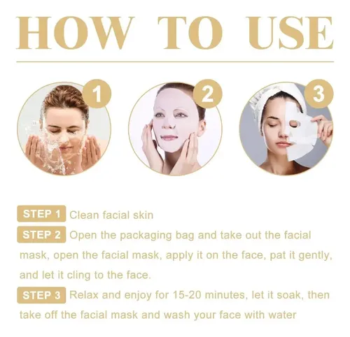 10 Mascarillas Colágeno Antiarrugas Coreano Hidratante Todo Tipo De Piel
