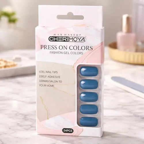 Press On Tips Autoadhesivo Oval Cherimoya