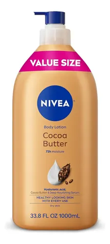Crema Corporal Nivea Cocoa Butter 1000ml Acido Hialuranico 7 Manteca De Cacao