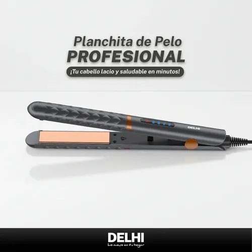 Planchita De Pelo 4 Niveles Cerámica Delhi 35w Pantalla Led