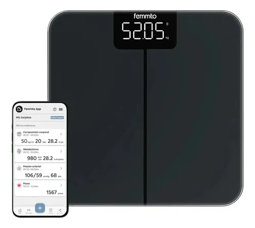Bascula Isora Digital Con Bluetooth Moderna Minimalista