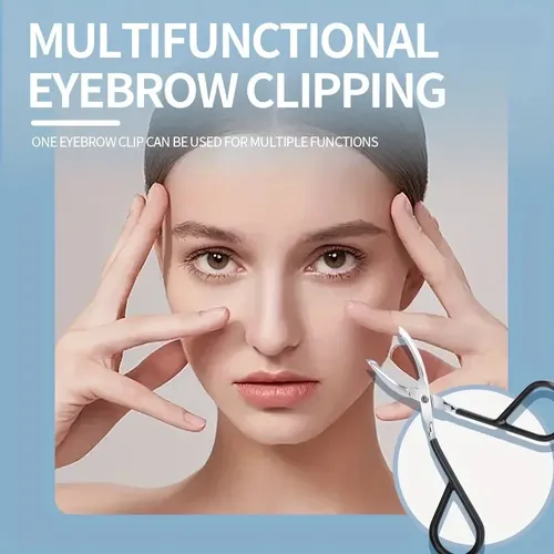 Pinzas Pequeñas De Acero Inoxidable Para Cejas, 1 Pieza Black Soft Touch