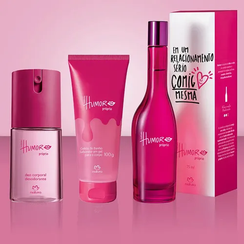 Perfume de regalo Natura Own Humor, 100 ml, más Body Deo 100 ml, más jabón de baño en 100 g