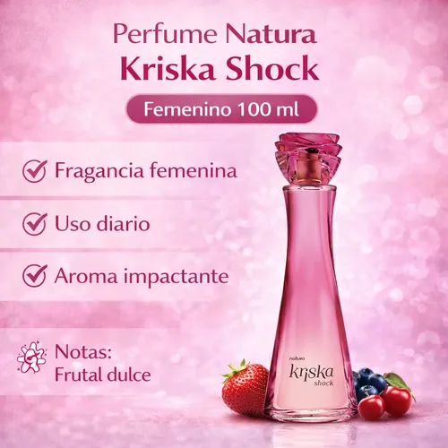 Perfume Natura Kriska Shock 100ml Mujer Parfum Vegano.