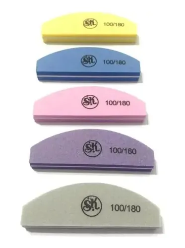 3 Mini Lima Sponge 100/180 Uñas Esculpidas Manicuria Luna