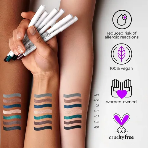 Lápiz Delineador De Ojos En Gel Lamel No Smudge Verde