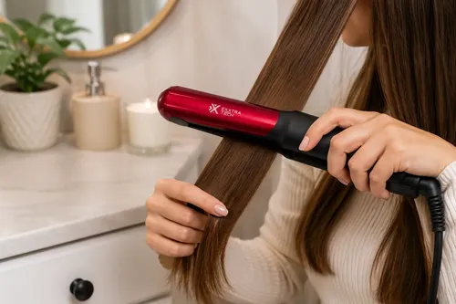 Planchita De Pelo Alisado Profesional Nsh-870 Cerámico