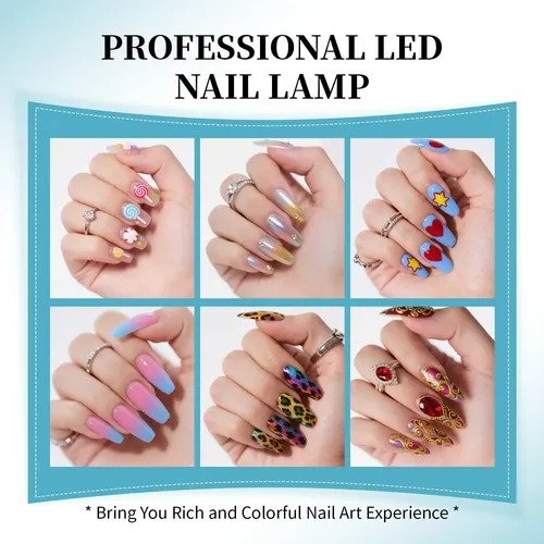 Lámpara Led Blanca Profesional Para Uñas Con Sensor Y Temp